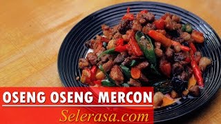 Resep dan Cara Membuat Masakan Oseng Oseng Daging Sapi Mercon Indonesia Recipe [upl. by Remas]