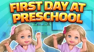 Barbie  The Twins First Day at Preschool  Ep97 [upl. by Britteny]