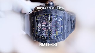 리차드밀 Richard Mille RM 011 Black Carbon TPT Flyback Chronograph Watch RM1103 일레븐일레븐뉴욕 1111NY [upl. by Zane]