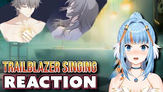 Trailblazer Sings Honkai Songs During Bath REACTION To ALL Languages [upl. by Malachy43]