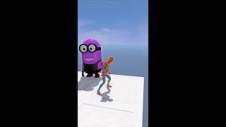 GTA 5 RAGDOLL SHOW SPIDERMAN VS COLOR MINIONS FALLS amp FAILS LIVE GTA V gta shortsfeed [upl. by Marketa]