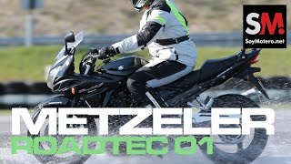 Metzeler Roadtec 01 2016 Prueba Neumático [upl. by Sonnie937]