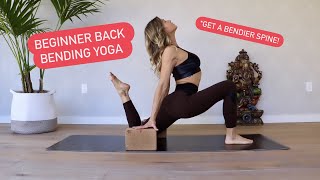 Beginner Back Bending Yoga [upl. by Noreht]