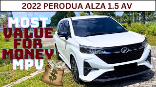 2022 Perodua Alza 15 AV  HONEST First Impression Exterior  Interior [upl. by Naget]