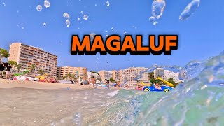 Beach Walk 🏖️Magaluf Mallorca  Majorca 🇪🇸August 2024 [upl. by Robinson]