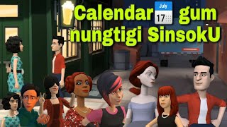 Manipuri Funny Animation  CALENDAR GUM NUNGTIGI SINDOkU  Manipuri Cartoon  Manipuri Bonny [upl. by Enneirb]