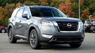 2022 Nissan Pathfinder SV Review  Walk Around and Test Drive [upl. by Ynatirb]