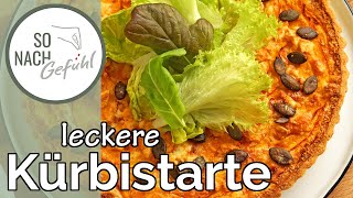 Leckere vegetarische Kürbistarte [upl. by Silsbye]