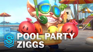 Pool Party Ziggs Wild Rift Skin Spotlight [upl. by Romelda818]