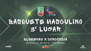 JASC 2024 BASQUETE MASCULINO  3º LUGAR  BLUMENAU X CONCÓRDIA APENAS IMAGENS [upl. by Fante]