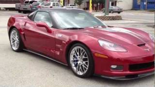 2010 ZR1 Crystal Red 3ZR 2500 Miles 1 Owner For sale at wwwcorvetteautocom [upl. by Nisbet956]