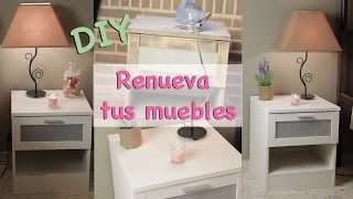 DIY renueva tus MESITAS de noche🌟Cómo PINTAR un mueble [upl. by Monahan]