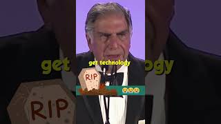 Motivational Message by Ratan Tata Sir  RIP Ratan Tata 😭💔shorts [upl. by Maharg321]