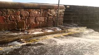 Arbroath High Tide amp Storm Surge 03012014 [upl. by Rothmuller330]