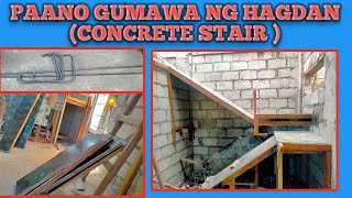 Paano gumawa ng hagdan concrete stair [upl. by Modestia861]