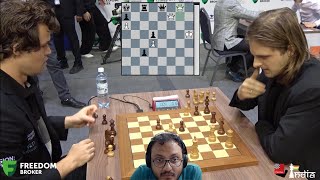 The most exciting game of Magnus Carlsens chess career  Carlsen vs Rapport  Commentary by Sagar [upl. by Schwarz]