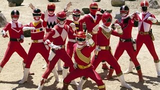 Forever Red Rangers Morphs  Wild Force  Power Rangers Official [upl. by Ennaylil]