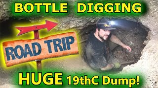 Antique Bottle Dump Digging ROAD TRIP with Crick Diggers INC amp Relic Extractors [upl. by Ennoirb]