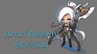 MapleStory Reboot  Aran Weekly Bossing [upl. by Lachance]