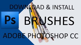 Download and Install Custom Brushes in Photoshop CC 2015 [upl. by Aisila]