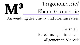 Trigonometrie Ebene Geometrie  Sinus und Kosinussatz [upl. by Okeim]