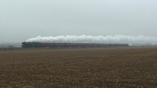 Flying Scotsman whizzing out of Wellingborough [upl. by Arbmik]