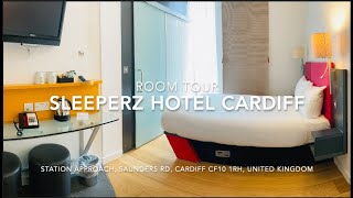 Room Tour Review of Sleeperz Hotel Cardiff Wales UK September 2023 [upl. by Reginnej226]