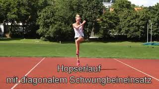 Doppelstunde Leichtathletik 2  17 Hochsprung Einleitung der Drehung um die Körperlängsachse [upl. by Mcafee]