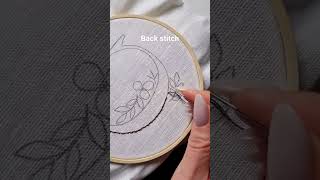 Back stitch letter embroidery art embroidery handembroidery handmade stitch embroiderydesign [upl. by Adnaloy]