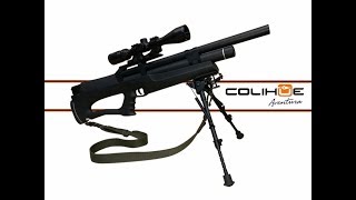 RIFLE PCP BULLPUP HUBEN K1 CALIBRE 55 MM [upl. by Etrem262]