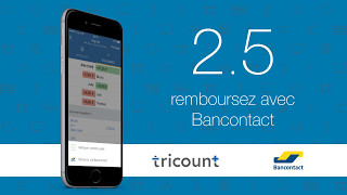 Tricount 25  Remboursez avec Bancontact en Belgique [upl. by Nylemaj]