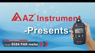 AZ 8584 PAR meter Quantum photosynthetically active radiation meter Operation videoEnglish [upl. by Miharba]