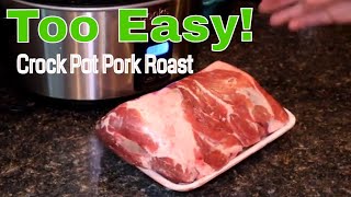 How to make Tender Pork Roast in the Crock Pot Boston Butt [upl. by Nerin]