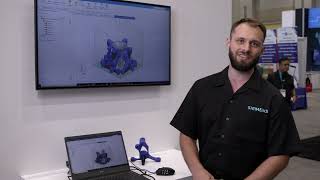 Design and Additive Manufacturing Stage  Siemens at IMTS 2022 [upl. by Rhine]