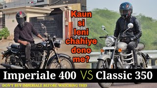 Benelli Imperiale 400 Vs Royal Enfield Classic 350  Bullet Killer🔥  Comparison Review [upl. by Kiona947]