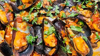 Goan style mussels  easy mussels recipe  goan masala mussels  xinnanyo recipe [upl. by Adaynek]