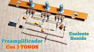 Preamplificador Con 3 TONOS Exelente Sonido [upl. by Elleniad]