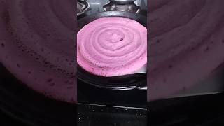 Beetroot dosa  ytshorts food cooking youtubeshorts shorts dosa beetroot [upl. by Ynnoj]