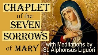 Chaplet of the Seven Sorrows of Mary 💧💧 Servite Rosary Our Lady of the 7 Sorrows Complete Video [upl. by Nylssej]