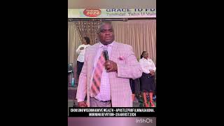 Choosing wisdom above wealth  Apostle Prof AM Masakona 28 August 2024 [upl. by Loralyn]