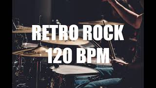 DRUMS RETRO ROCK 120 BPM 44 [upl. by Magbie]