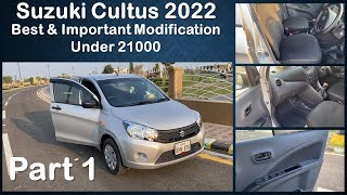 Suzuki Cultus 2022  Best amp Important Modifications  Part 1 [upl. by Head]