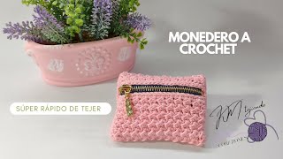 Cómo Tejer Monederos a Crochet  Súper Fácil y Rápido de Hacer ¡¡¡Listo en 20 Minutos [upl. by Tekcirk]