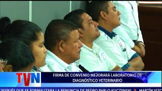 FIRMA DE CONVENIO MEJORARÁ LABORATORIO DE DIAGNÓSTICO VETERINARIO [upl. by Estus]