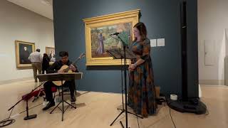 Amiko Enjoys the Sounds of Opera with Duo Atesorado at the Dallas Museum of Art dallasmuseumofart [upl. by Soilisav]