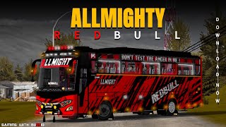 Allmighty Redbull 4K livery for jetbus✨ download now gamingwithbussid [upl. by Wilie890]