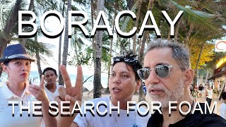 BORACAY TOUR Stations 123 Searching for the FOAM POOL PARTY 🇵🇭 [upl. by Hattie635]