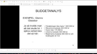 Budgetanalys [upl. by Aix]