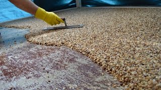 HowTo Install Epoxy Natural Stone Flooring [upl. by Helaina]