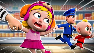 Super Police Rescue Baby 👮🚨🚔  Baby Police Song 👮  More Funny Nursery Rhymes For Kids [upl. by Enidaj816]